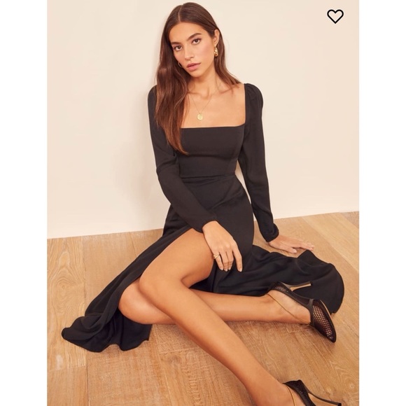 SOLD NWT Reformation Sigmund Long Dress - Picture 2 of 7